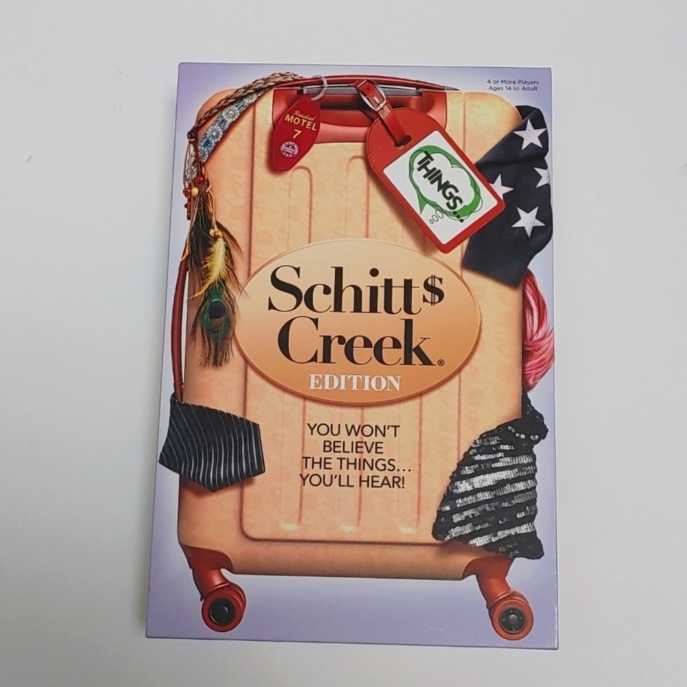 Schitt$ Creek Edition NIB brand new table camping game 14+